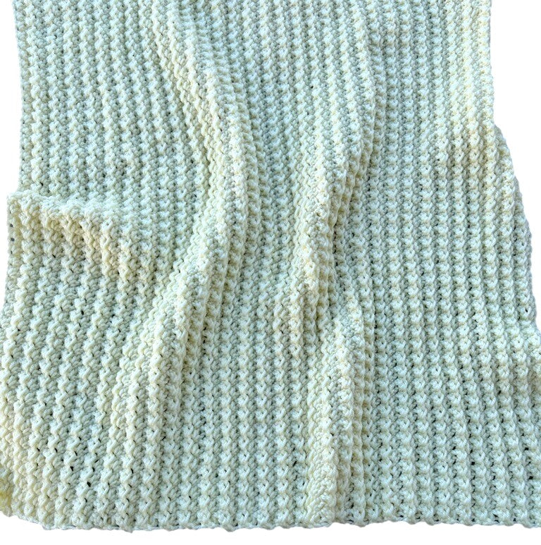 Baby Blanket Hand-Crocheted Pastel: Soft, Handmade Heirloom Gift