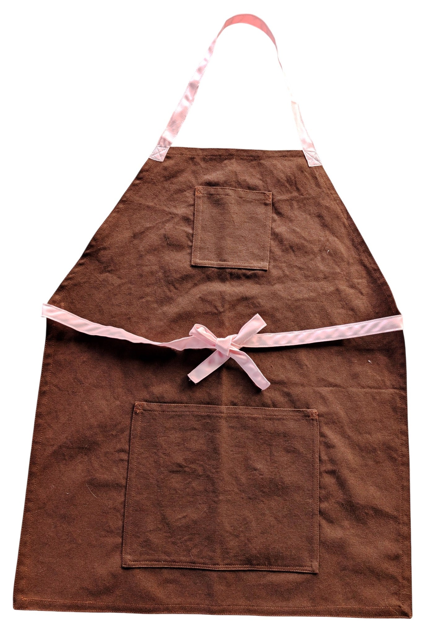 Canvas Utility Apron: Durable Cotton with Contrast Tie Option
