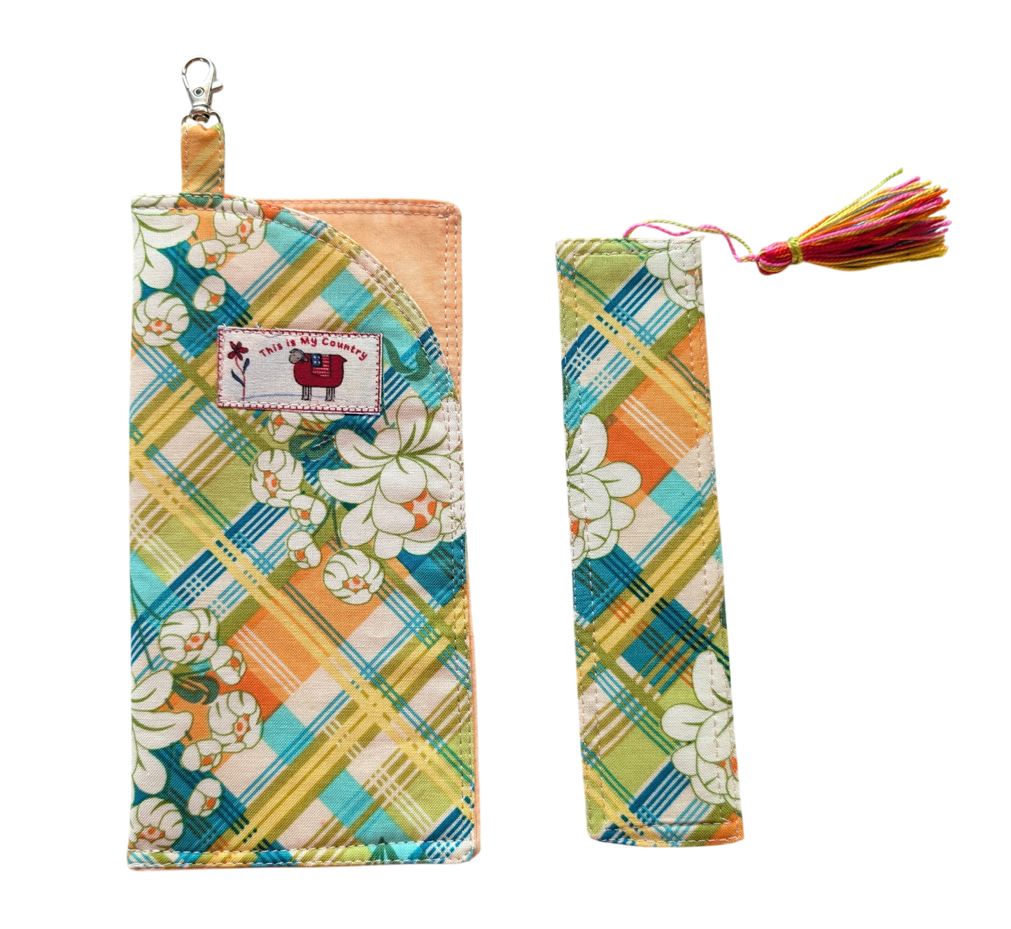 Eyeglass Case with Snap Closure & Clip: Handmade, Fully Lined, and Fleece-Padded
