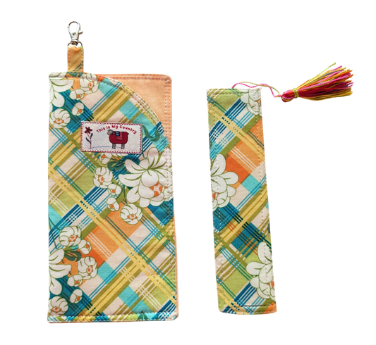 Eyeglass Case with Snap Closure & Clip: Handmade, Fully Lined, and Fleece-Padded
