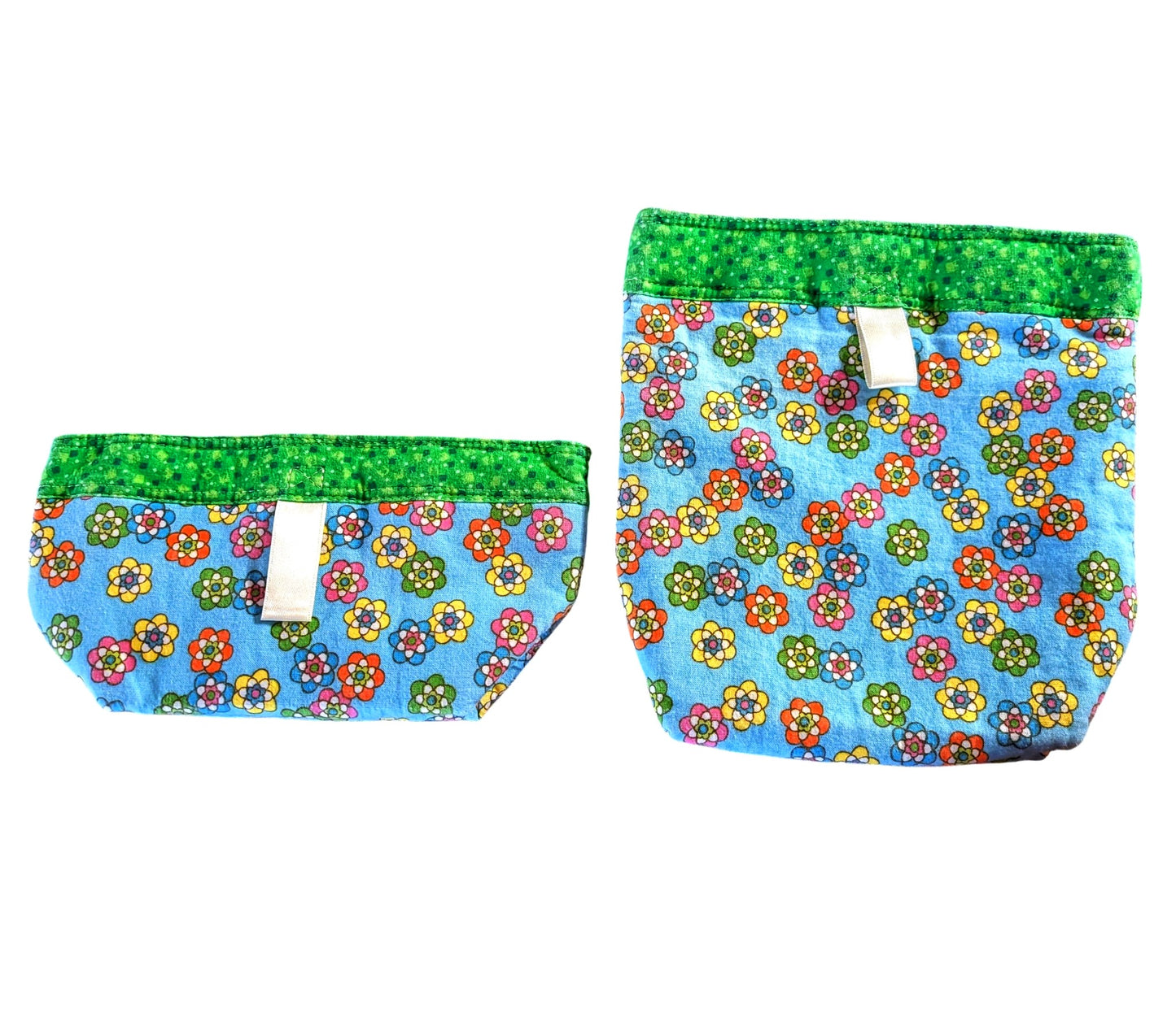 Reusable Fabric Lunch & Snack Bags (PUL Lined) - Eco-Friendly, Waterproof, & Washable
